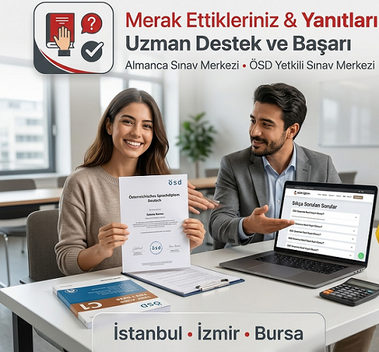 Almanca Sınav Merkezi ÖSD SSS - Sıkça Sorulan Sorular ve Kayıt Rehberi